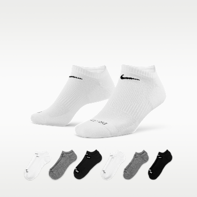 Calcetines invisibles de entrenamiento Nike Everyday Plus Cushioned (6 pares)