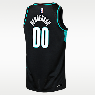 Jersey Nike de la NBA Swingman para niños talla grande Scoot Henderson Portland Trail Blazers City Edition