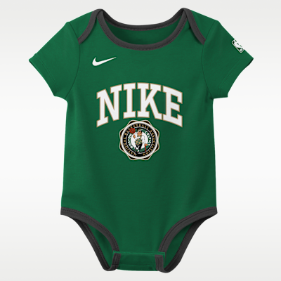 Boston Celtics Just Do It Baby Nike Basketball Bodysuit Set (2-Pack)