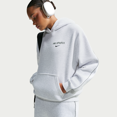 Nike Studio Fleece Orta Kalınlıkta Oversize Kapüşonlu Kadın Sweatshirt'ü