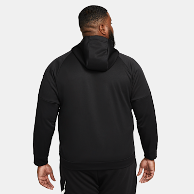 Nike Therma Tam Boy Fermuarlı Therma-FIT Erkek Fitness Üstü görsel 8