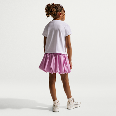 Conjunto de 2 piezas con falda Dri-FIT para niños talla pequeña Nike Lace It Up