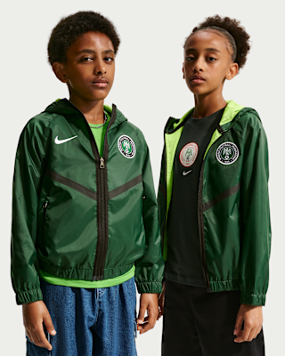 Детская куртка Nigeria Big Kids' Nike Dri-FIT Soccer Anthem