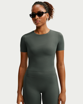 Женские шорты Nike Zenvy Dri-FIT Short-Sleeve Top