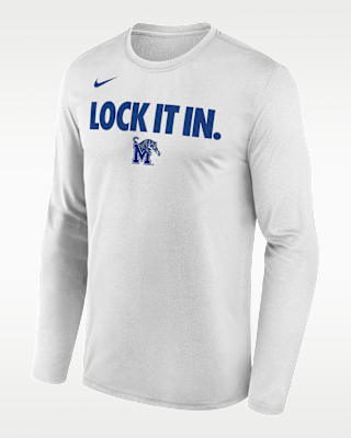 Мужская футболка Memphis 2026 On-Court Bench Nike Dri-FIT College Long-Sleeve