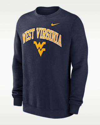 Мужские  West Virginia Arch Nike College Pullover Crew