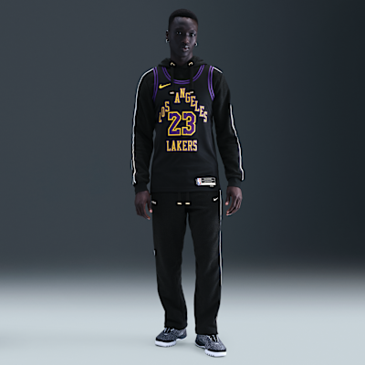 LeBron James Los Angeles Lakers City Edition Nike Dri-FIT NBA Swingman-drakt til herre