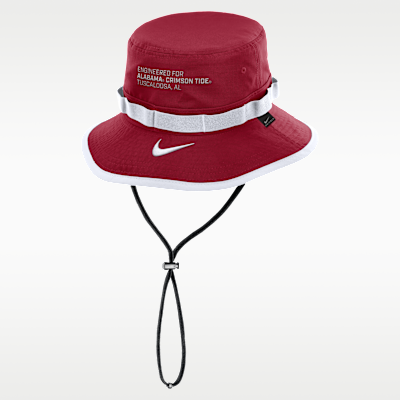 Gorro tipo pescador universitario Nike Dri-FIT para hombre Alabama Sideline Apex Gameday Boonie