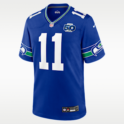 Jersey Nike de la NFL Game para hombre Jaxon Smith-Njigba Seattle Seahawks 50th Anniversary