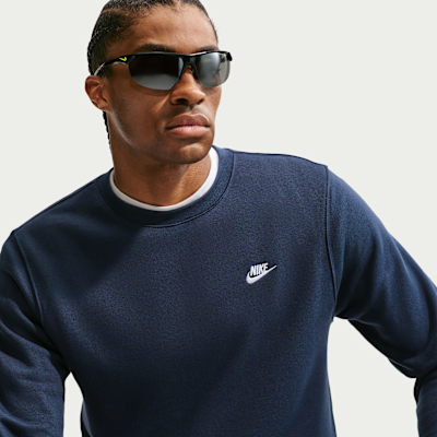 Nike Club Erkek Fleece Crew Üst görsel 3