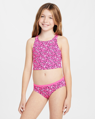 Детские  Nike Swim Big Kids' (Girls') Spiderback Midkini Set