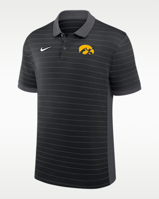 Мужские  Iowa Sideline Victory Stripe Nike Dri-FIT College Polo