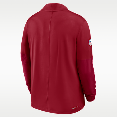 Playera Nike Dri-FIT de la NFL de medio cierre para hombre Arizona Cardinals Feel the Pressure