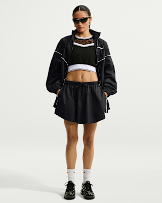 Женская юбка Nike Sportswear Mid-Rise Scalloped-Trim Poplin Skirt