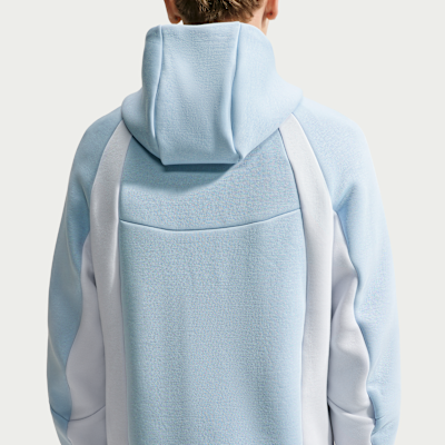 Nike Tech Renk Bloklu Tam Boy Fermuarlı Fleece Windrunner Erkek Ceketi görsel 2
