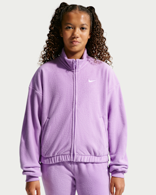 Детские Nike Sportswear Big Kids' (Girls') Fleece Long-Sleeve Top