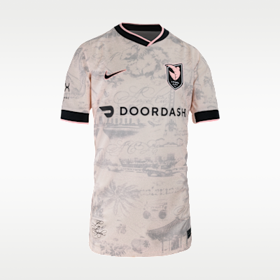 Christen Press Angel City FC 2025 Stadium Away Big Kids' Nike Dri-FIT NWSL Replica Jersey