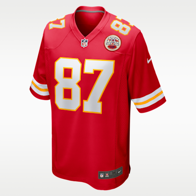Jersey de juego Nike para hombre Travis Kelce Kansas City Chiefs