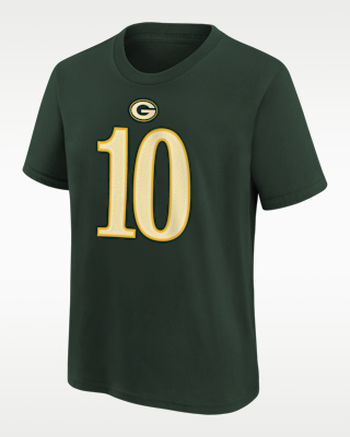 Детская футболка Jordan Love Green Bay Packers Rivalries Collection Big Kids' Nike NFL