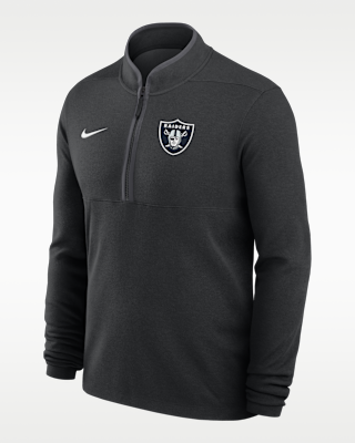 Мужские  Las Vegas Raiders Logo Victory Nike Dri-FIT NFL 1/2-Zip Long-Sleeve Top
