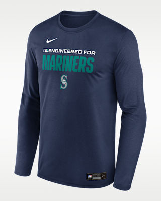 Мужская футболка Seattle Mariners Authentic Collection Team Issue Nike Dri-FIT MLB Long-Sleeve