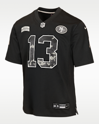 Детские джерси Brock Purdy San Francisco 49ers Salute to Service Big Kids' Nike NFL Game Jersey