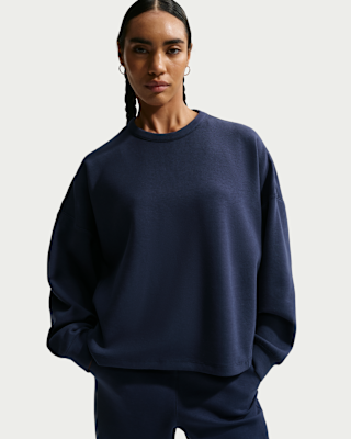 Женские Nike 24.7 ImpossiblySoft Dri-FIT Oversized Crew-Neck Top