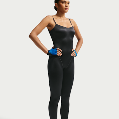 NikeSKIMS Satin Shine Kadın Cami Bodysuit görsel 4