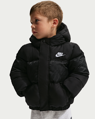Детская куртка Nike Toddler Jacquard Logo Mixed Media Puffer