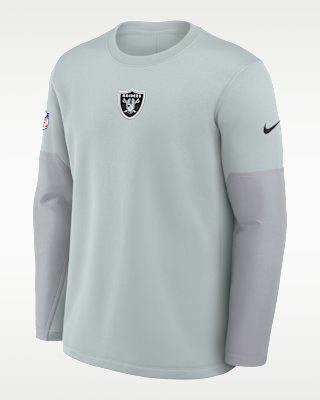 Мужская футболка Las Vegas Raiders Scripted To Win Sideline Coach Nike Therma-FIT NFL Long-Sleeve
