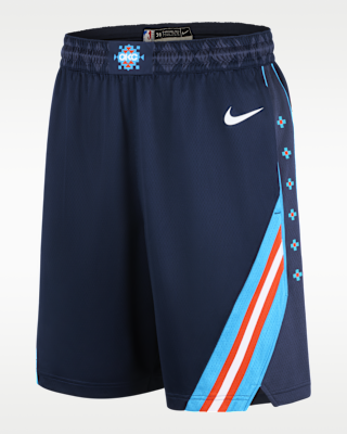 Мужские шорты Oklahoma City Thunder City Edition Nike Dri-FIT NBA Swingman Shorts