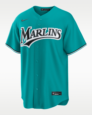 Мужские джерси Sandy Alcantara Miami Marlins Nike MLB Replica Jersey