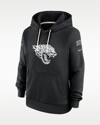 Женское худи Jacksonville Jaguars Salute to Service Sideline Nike Dri-FIT NFL Pullover Hoodie