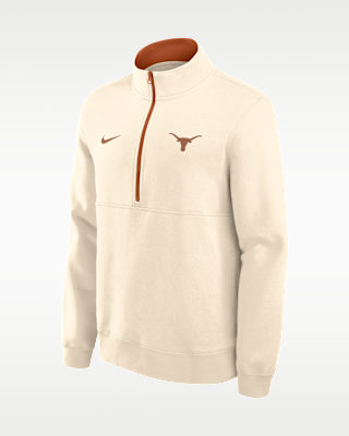 Мужские Texas Primetime Primary Logo Nike College 1/2-Zip Crew
