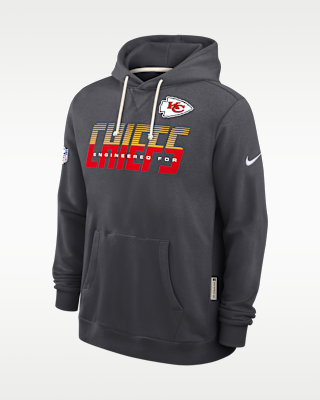 Мужское худи Kansas City Chiefs Sideline Standard Issue Nike Dri-FIT NFL Pullover Hoodie