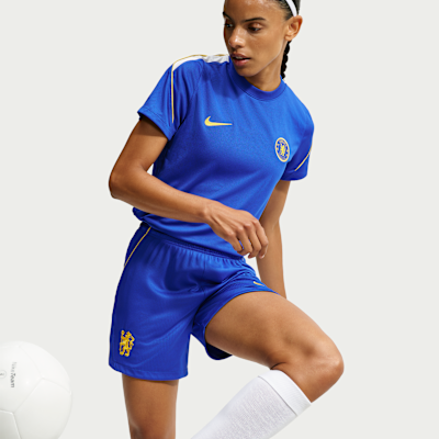 Nike Chelsea FC Strike Nike Dri-FIT Kısa Kollu Kadın Futbol Üstü görsel 3