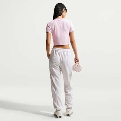 Nike Sportswear Chill Knit Crop Tarzı Kadın Tişörtü görsel 5