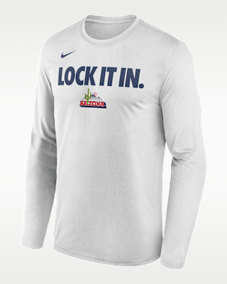 Мужская футболка Arizona 2026 On-Court Bench Nike Dri-FIT College Long-Sleeve