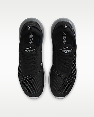 nike air 270 black running shoes