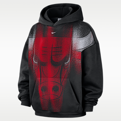 Nike Chicago Bulls Standard Issue Fleece Kapüşonlu Erkek Basketbol Üstü