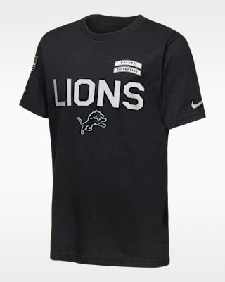 Детская футболка Detroit Lions Salute to Service Sideline Big Kids' Nike Dri-FIT NFL