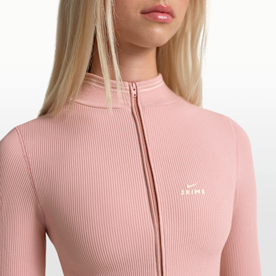 NikeSKIMS Ribbed Seamless Women's Cropped Full-Zip Jacket