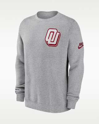 Мужские Oklahoma Legacy Nike College Pullover Crew