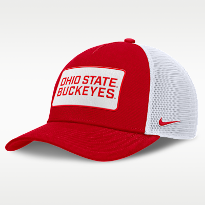 Ohio State On-Field Rise Men's Nike College Trucker Adjustable Hat