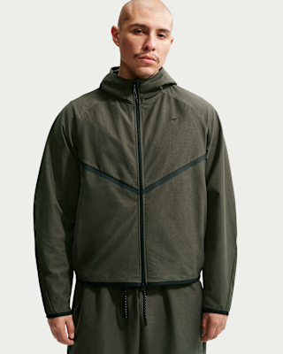 Мужская куртка Nike Tech Shori Knit Full-Zip Windrunner для бега