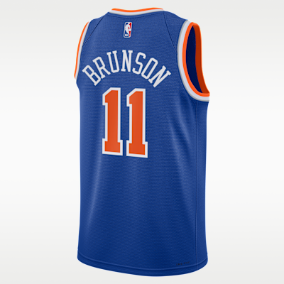 Jersey Nike de la NBA Swingman para niños talla grande Jalen Brunson New York Knicks 2024/25 Icon Edition
