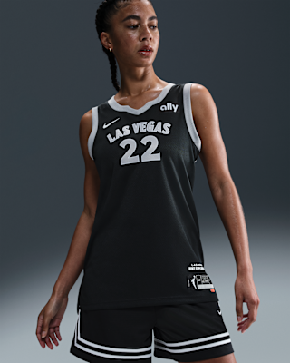 Женские джерси A'ja Wilson Las Vegas Aces Nike Dri-FIT WNBA Victory Jersey