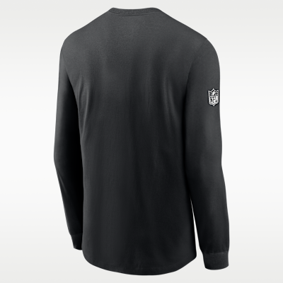 Playera de manga larga Nike Dri-FIT de la NFL para hombre Atlanta Falcons Sideline Team Issue