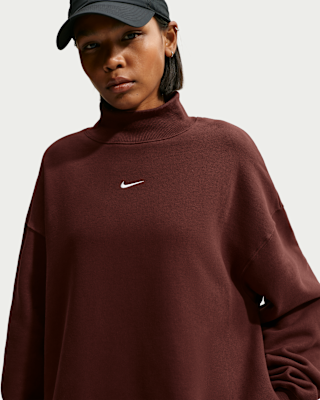 Женский свитшот Nike Studio Fleece Medium Weight Oversized Mock-Neck