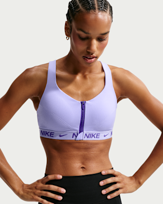 Женские Nike Indy High Support Padded Front-Zip Sports Bra